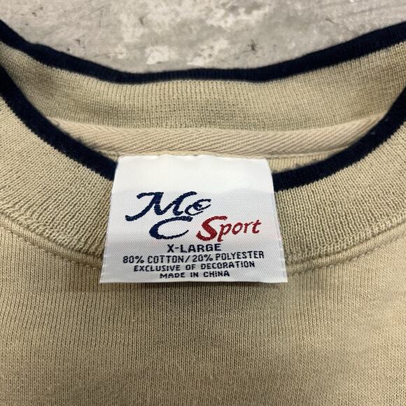 McC Sport Vintage Golf Crewneck Embroidered Sweater Beige Size XL Grandpa - Picture 5 of 6